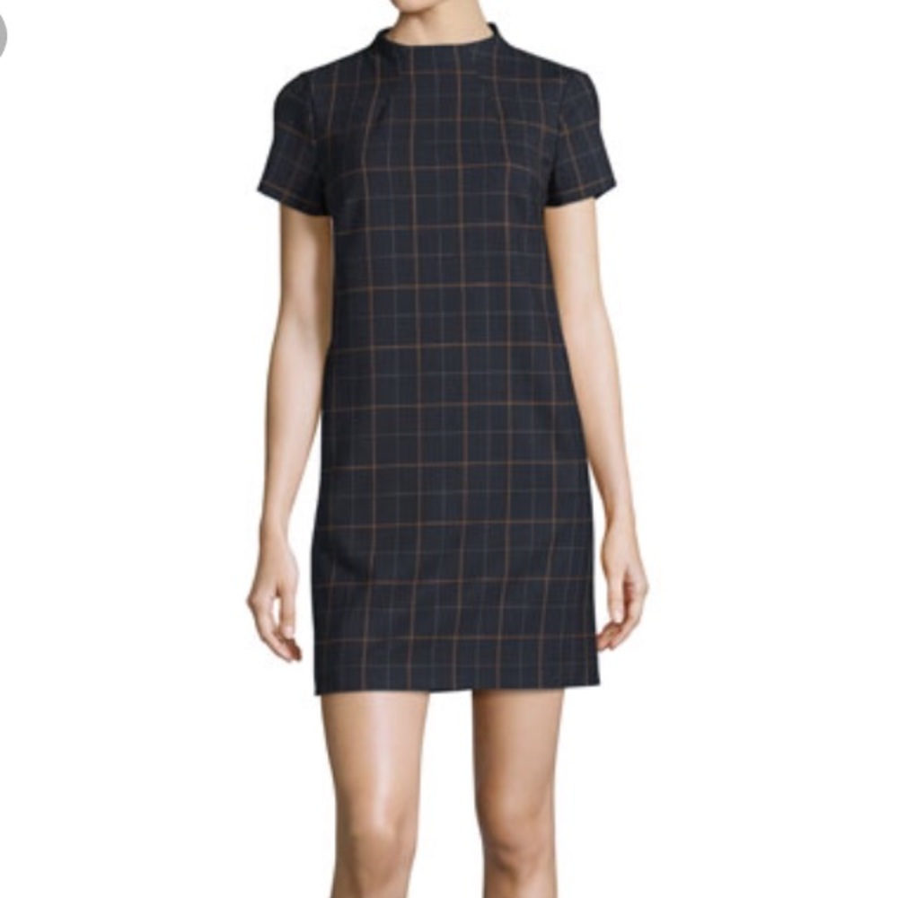 Theory Gray Ribbed Mini Dress - Picture 8 of 8